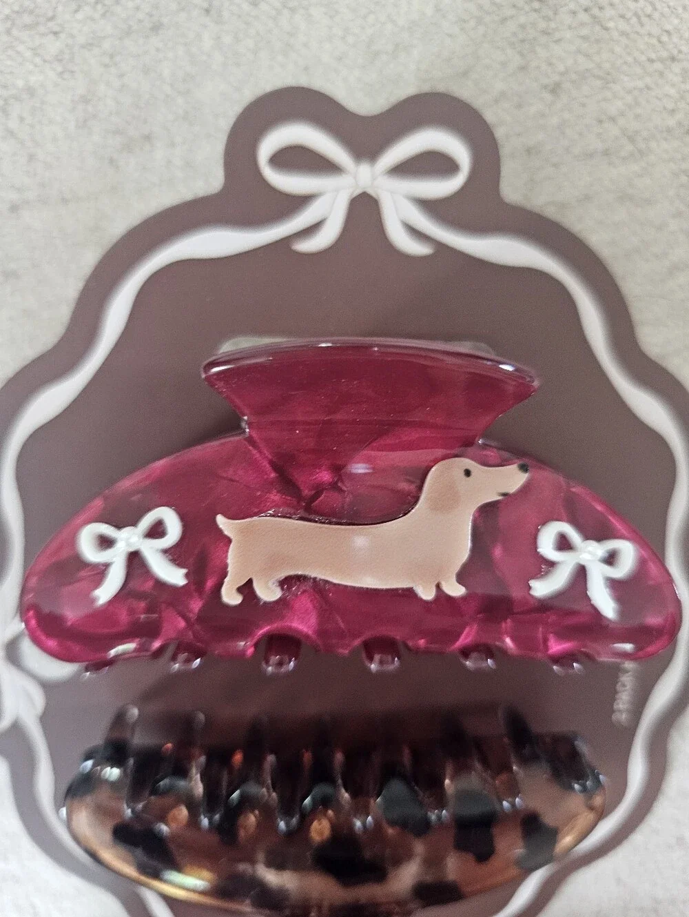Dachshund Hair Clip Set
